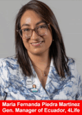 Maria Fernanda Piedra Martinez named new General Manager of Ecuador, 4Life